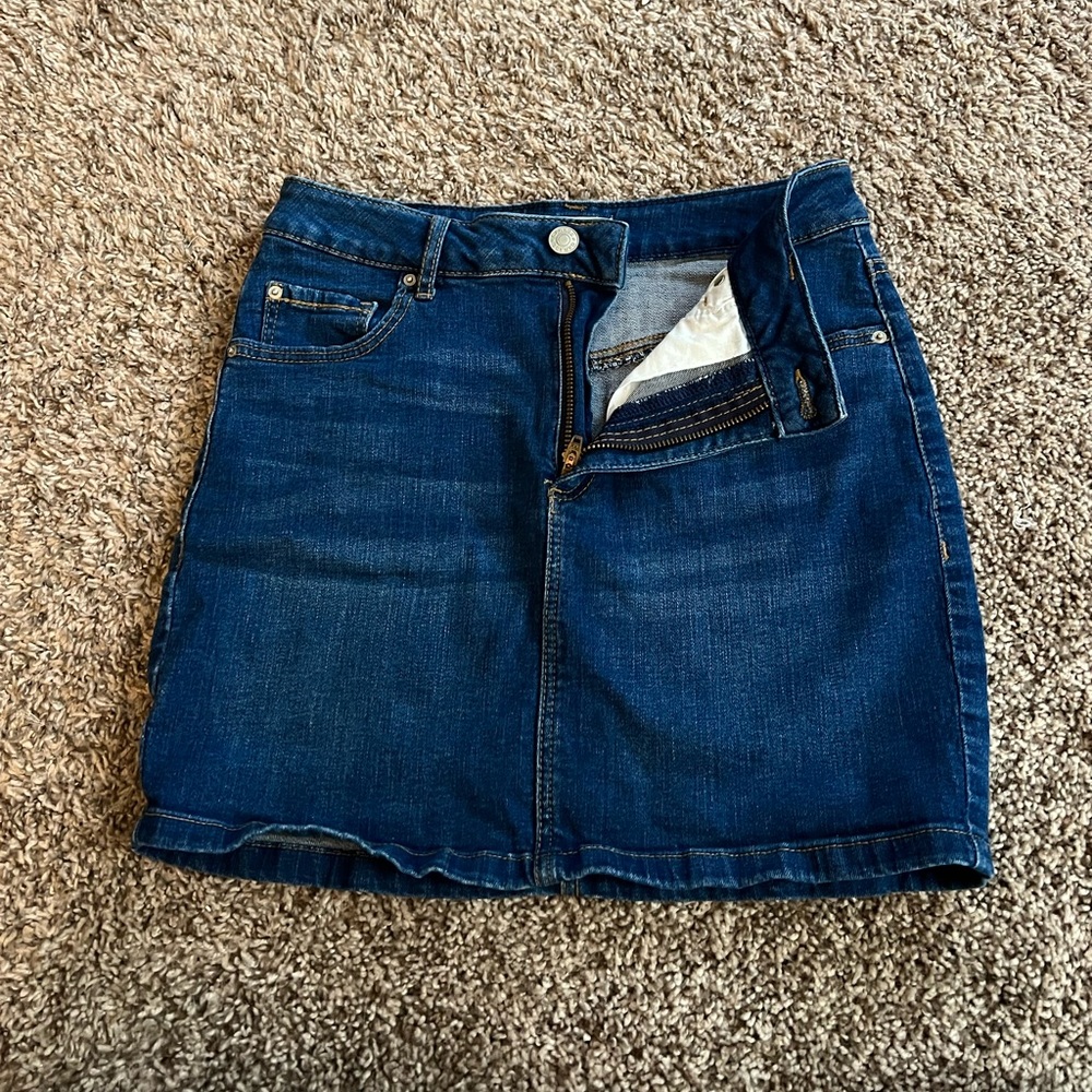 Garage denim mini skirt